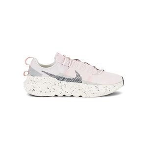nike crater impact sneakers in light pink and smoke gray